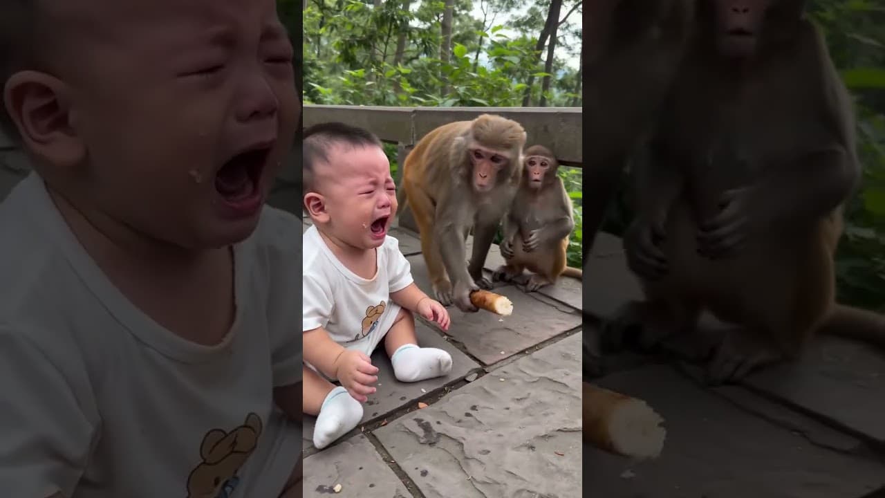 猿と子どもが織りなす0〜3歳向け啓蒙教育動画